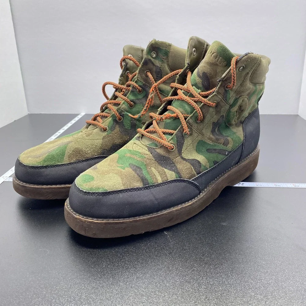 Polo Ralph Lauren Bearsted Boots Mens‎ Size 11.5 Camo Leather Combat Outdoor